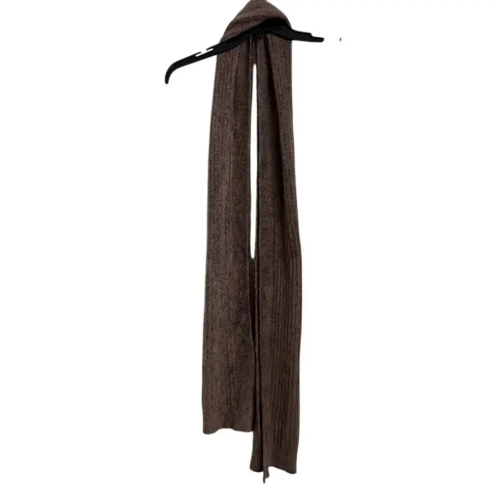 NWOT Barefoot Dreams Cozy Chic Lite Ribbed Scarf in Taupe